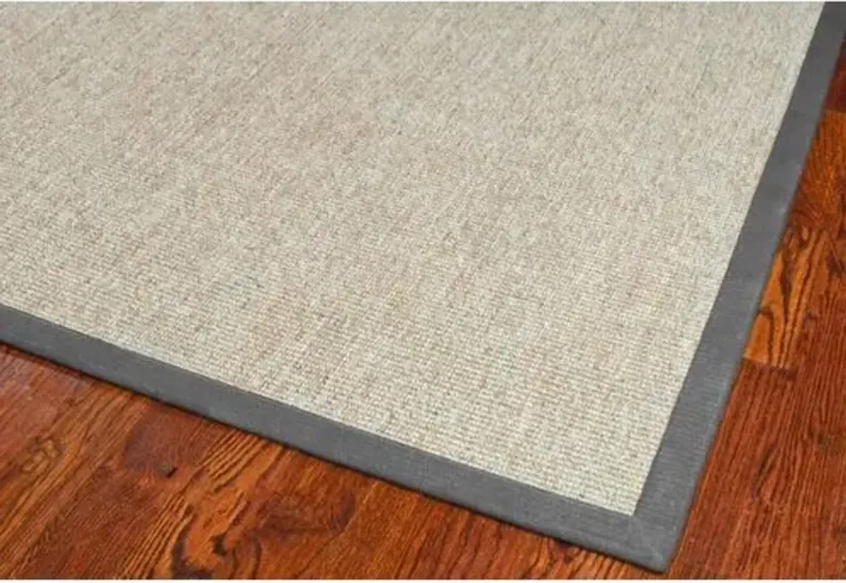 2'x8' Lily Sisal Rug - Marble/Gray - Beige - Beige