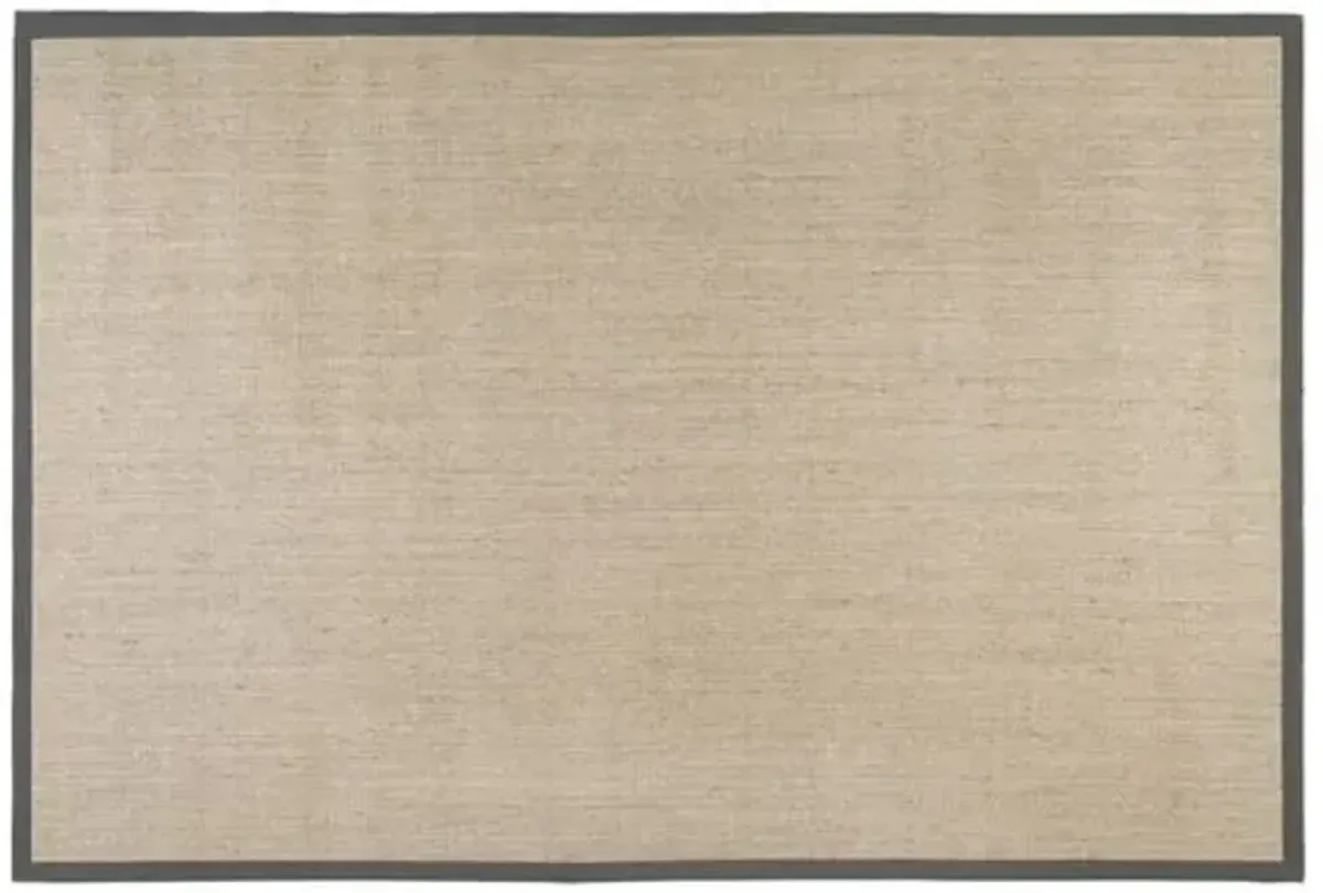 2'x8' Lily Sisal Rug - Marble/Gray - Beige - Beige