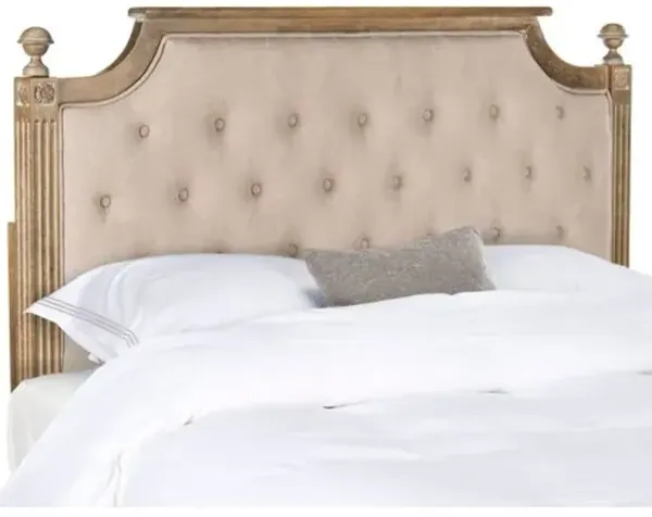 Hamel Linen Tufted Headboard - Beige