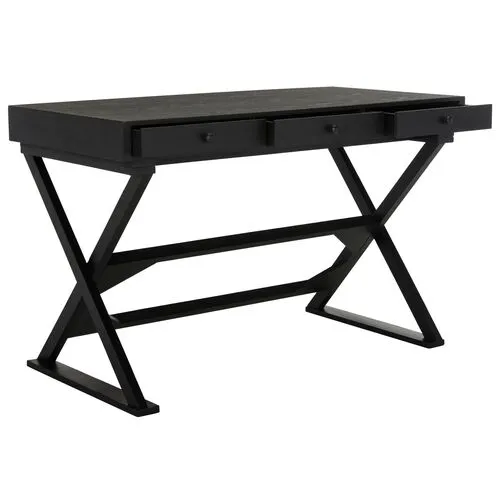 Cadden Desk - Distressed Black