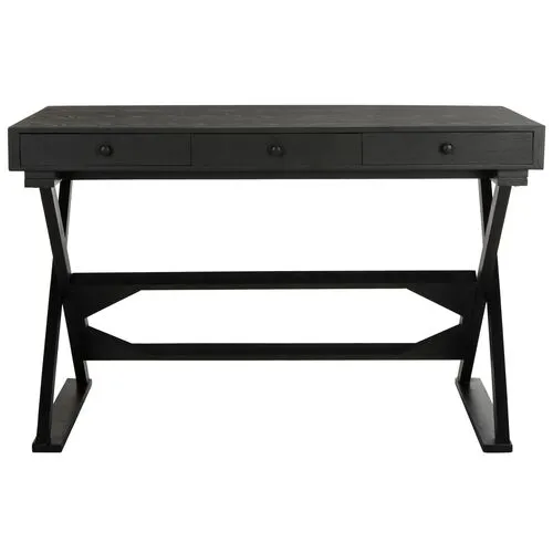 Cadden Desk - Distressed Black