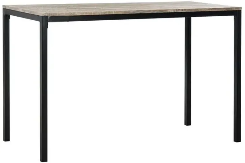 Janison Desk - Natural/Black - Brown