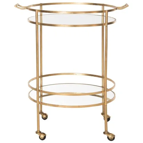 Larisa Bar Cart - Gold