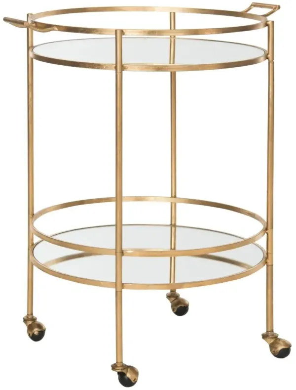 Larisa Bar Cart, Gold