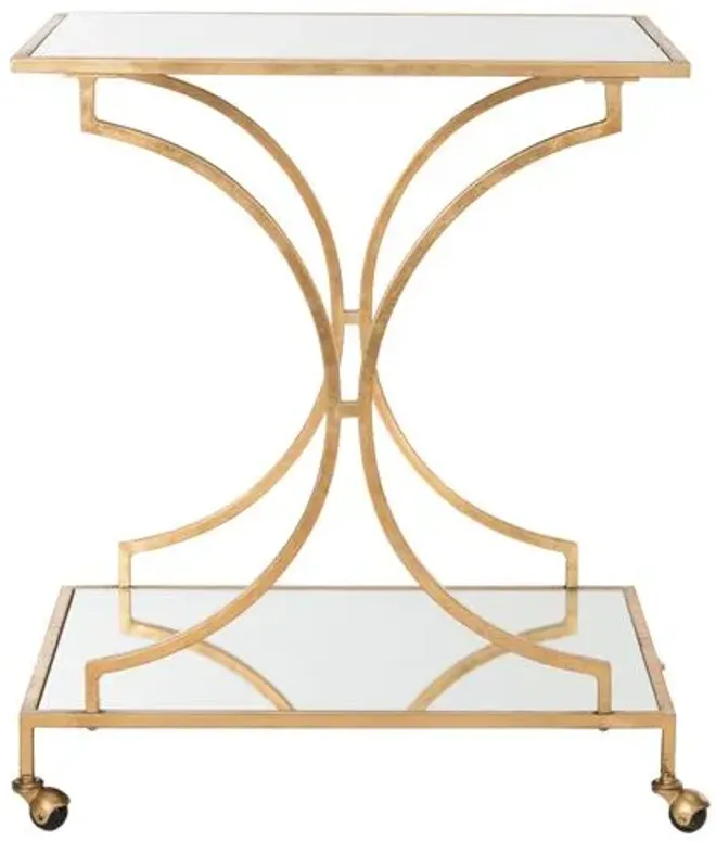 Ivanna Bar Cart - Gold