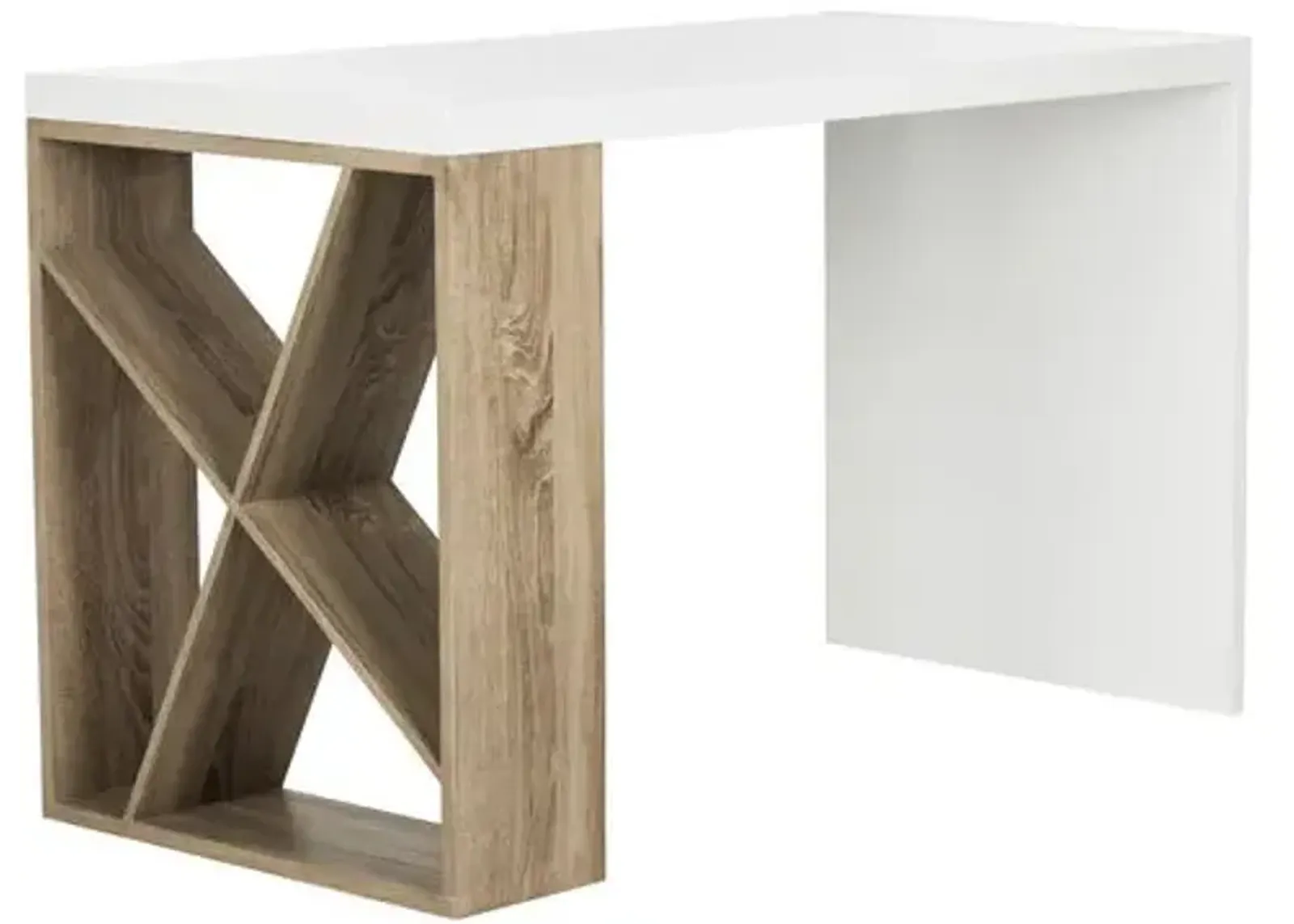 Carlene Desk - White/Oak