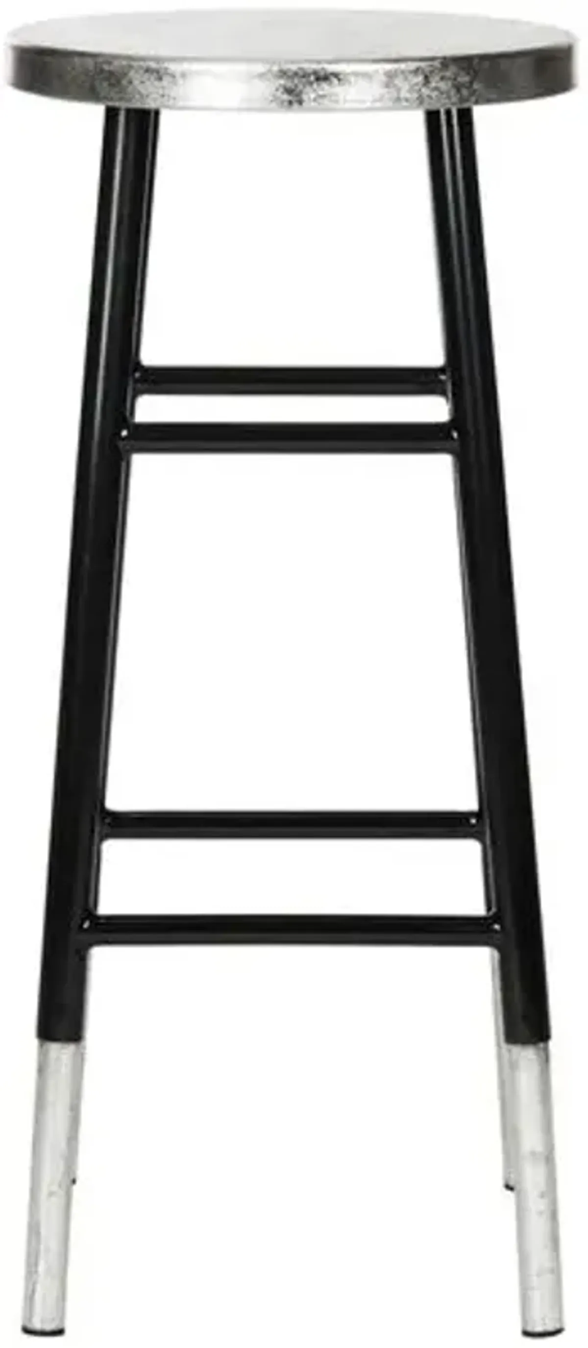 Lacie Barstool - Black - Silver