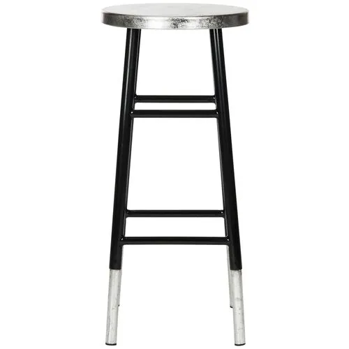 Lacie Barstool - Black - Silver