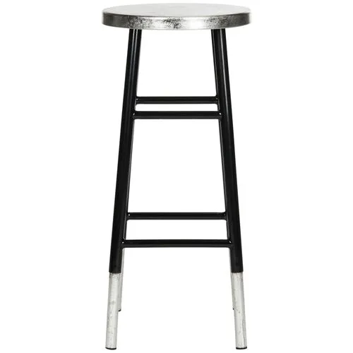 Lacie Barstool - Black - Silver