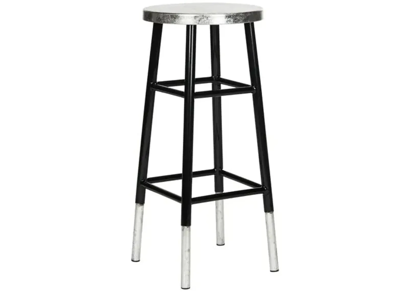 Lacie Barstool - Black - Silver