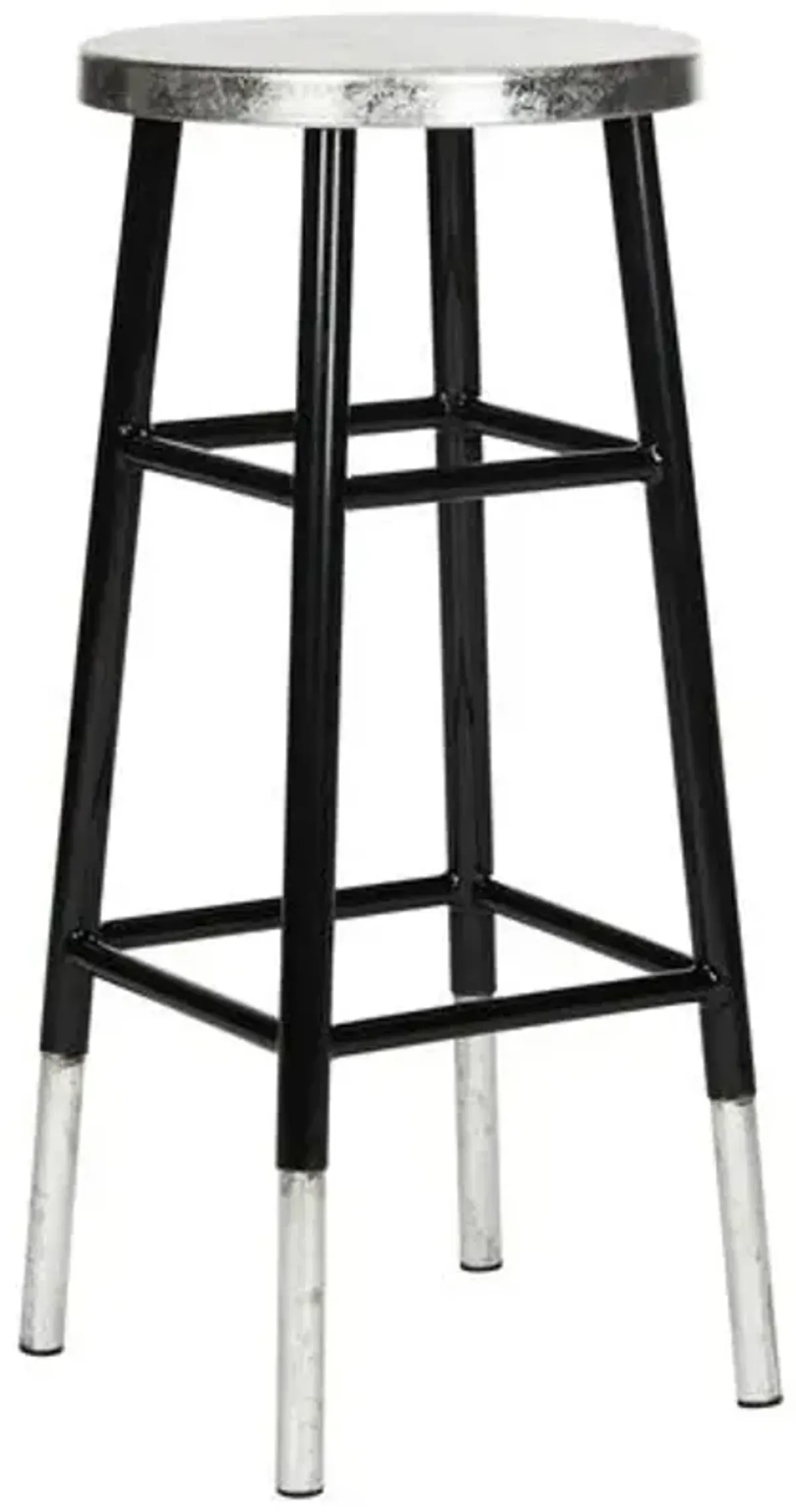 Lacie Barstool - Black - Silver