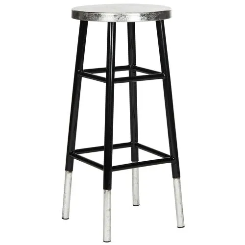 Lacie Barstool - Black - Silver