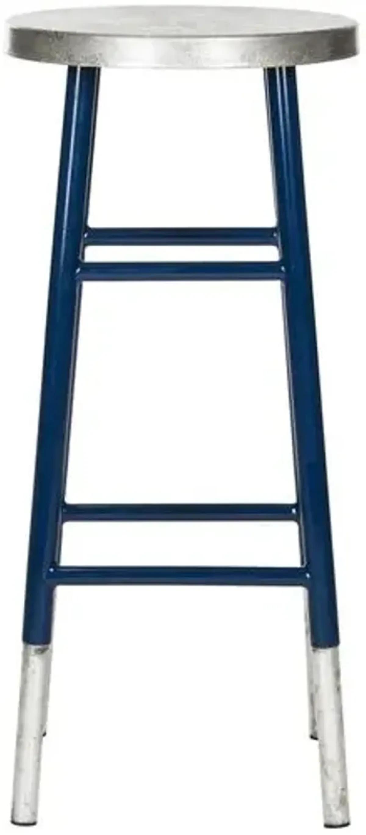 Lacie Barstool - Navy - Silver