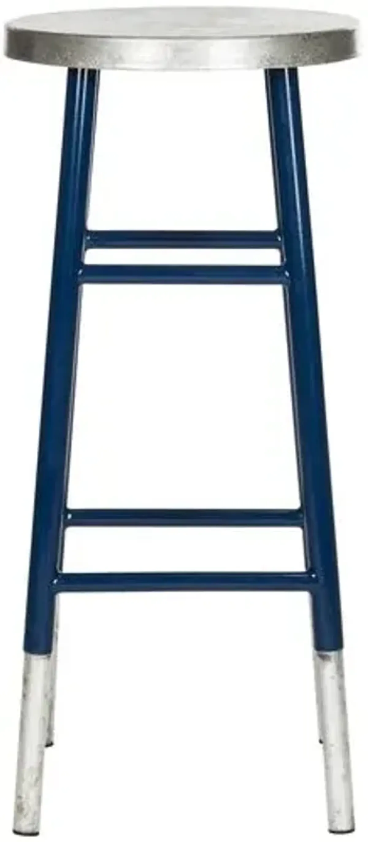 Lacie Barstool - Navy - Silver