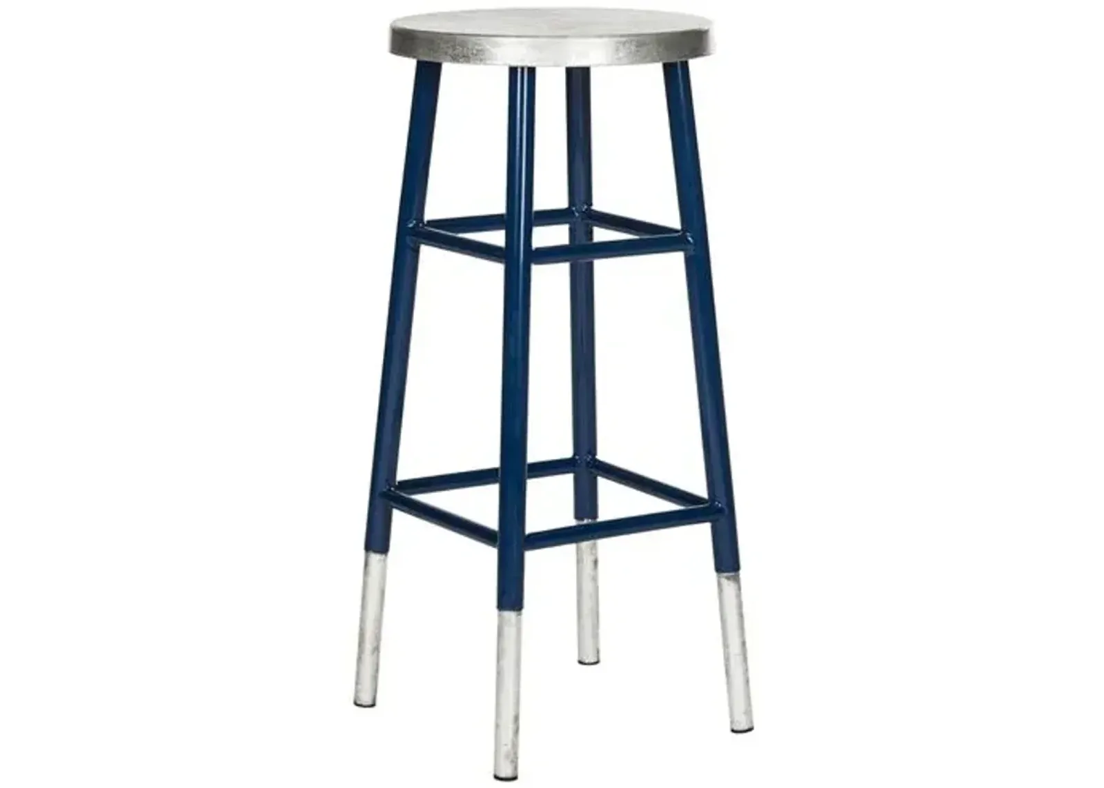 Lacie Barstool - Navy - Silver