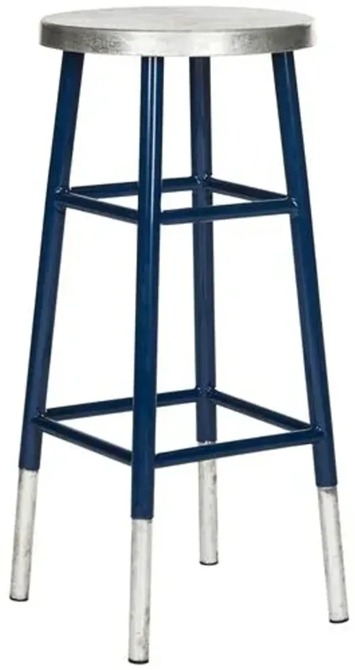 Lacie Barstool - Navy - Silver