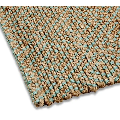 Siena Jute Rug - Natural/Green - Brown - Brown