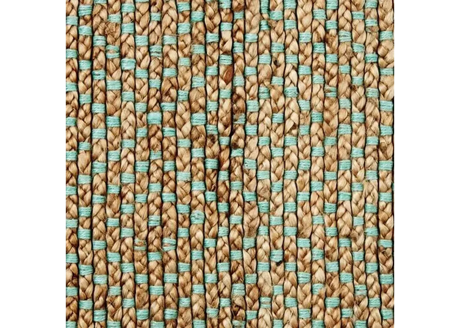 Siena Jute Rug - Natural/Green - Brown - Brown