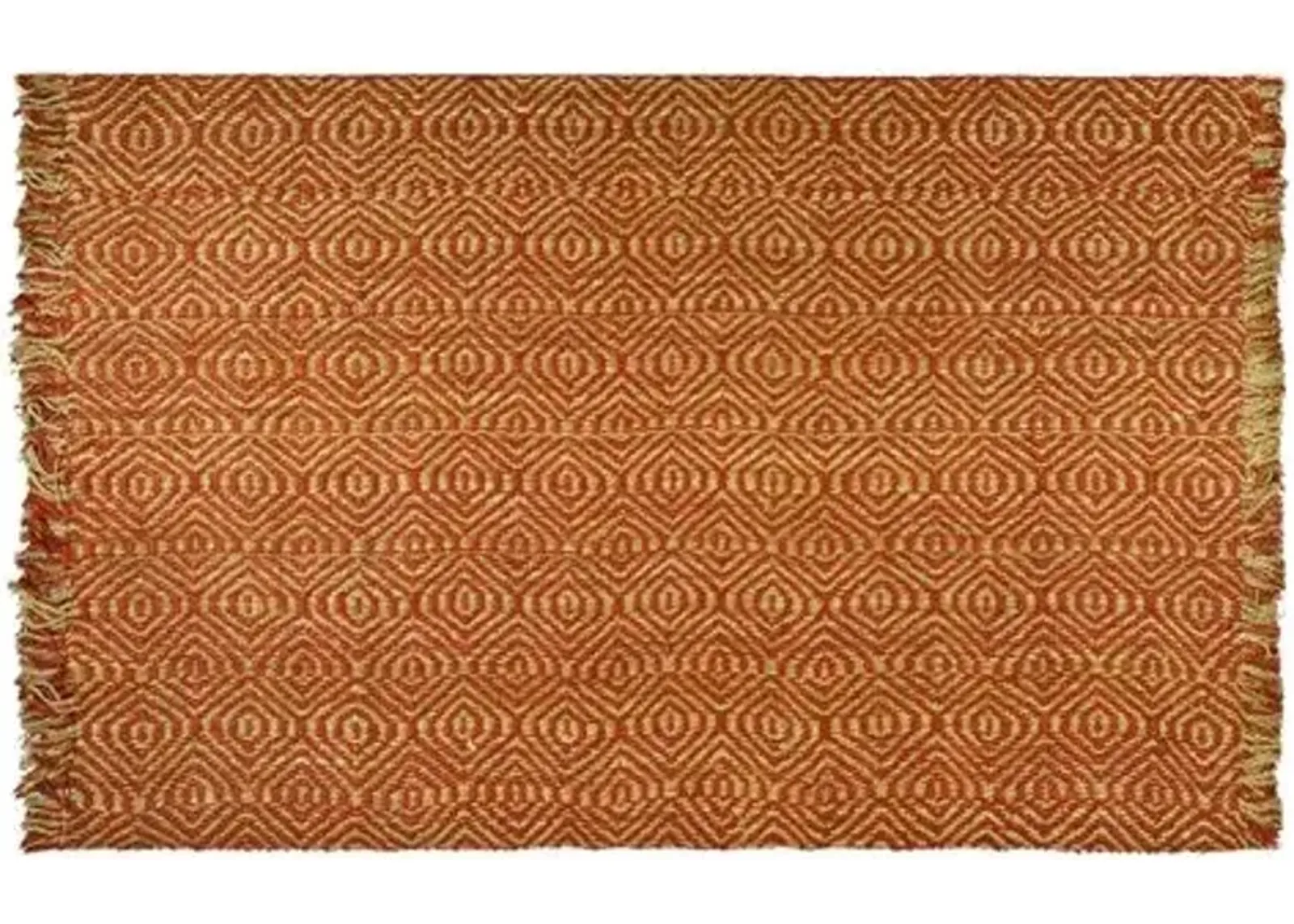 Vincent Sisal Rug - Rust - Red - Red