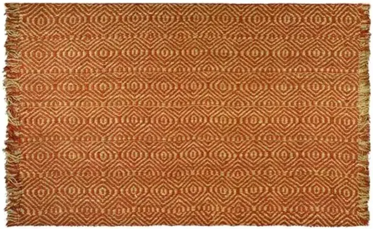 Vincent Sisal Rug - Rust - Red - Red