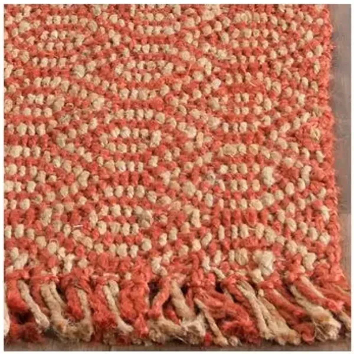 Vincent Sisal Rug - Rust - Red - Red