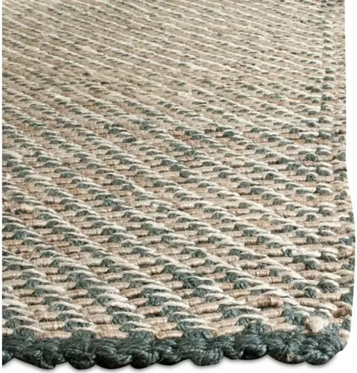 Putnam Jute Rug - Blue/Natural - Blue