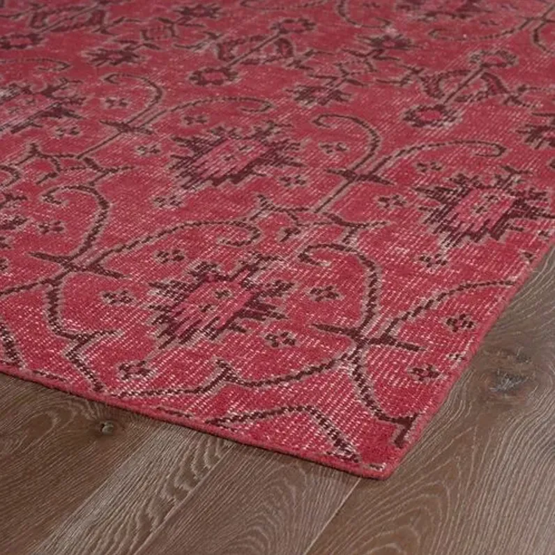 Talia Rug - Raspberry - Red - Red