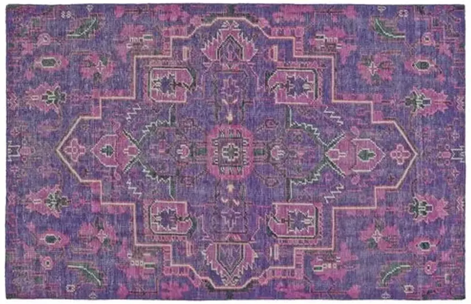 Tacia Hand-Knotted Rug - Purple - Purple