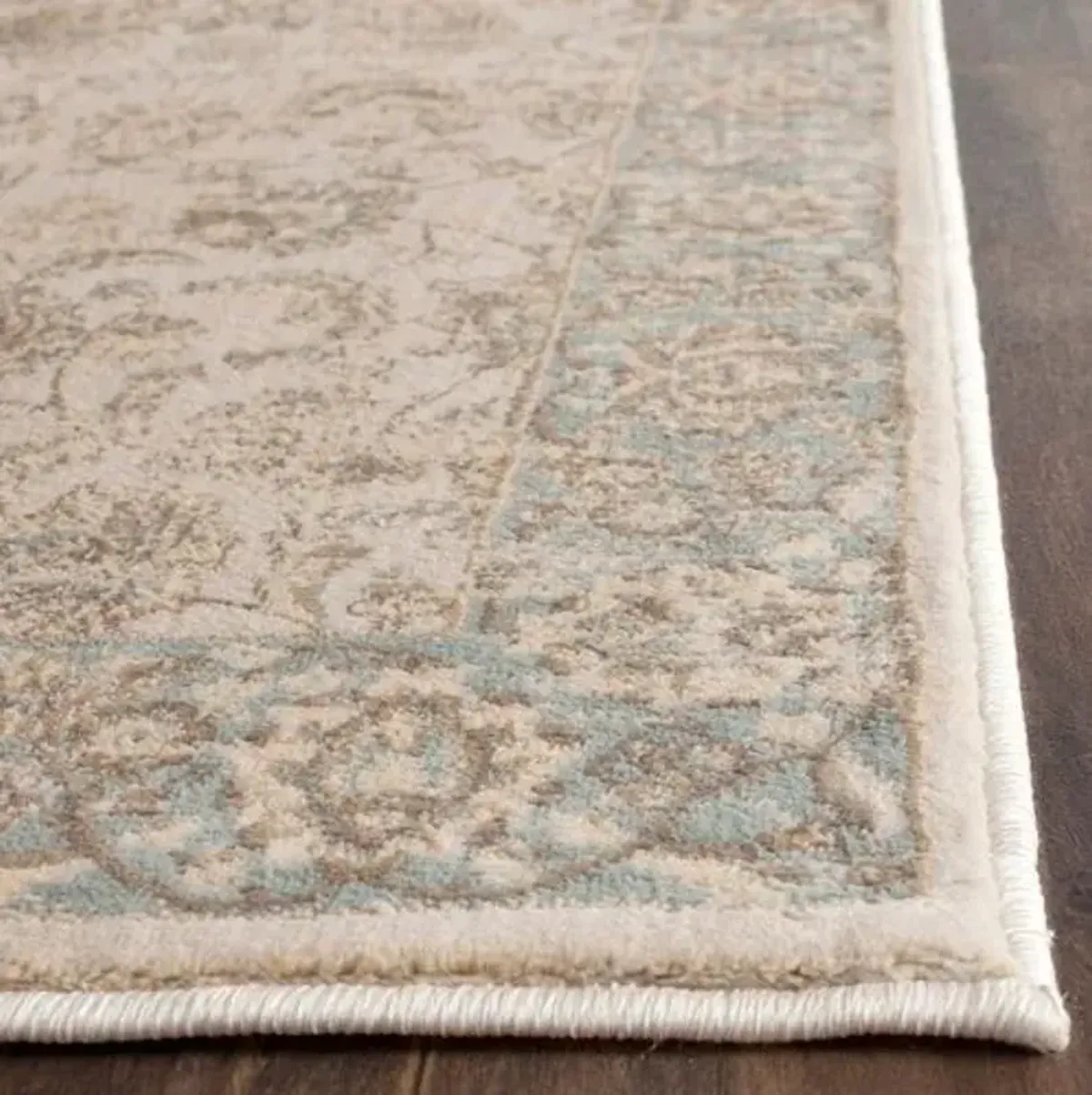 Lopa Rug - Ivory/Light Blue - Ivory