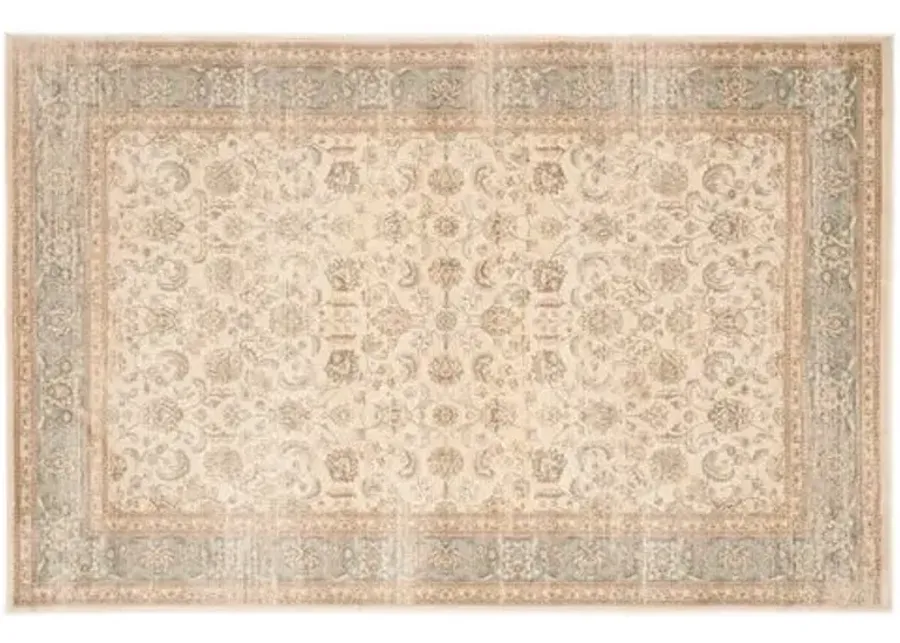 Lopa Rug - Ivory/Light Blue - Ivory