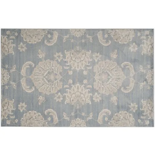 Casey Rug - Blue/Ivory - Blue