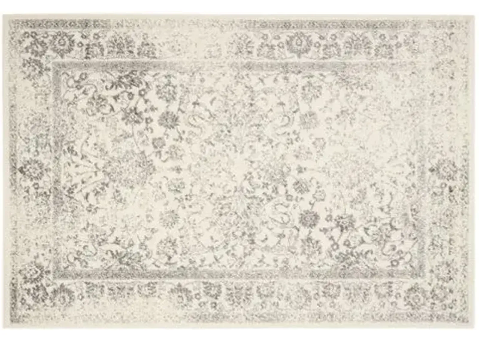 Ajax Rug - Ivory/Silver - Ivory