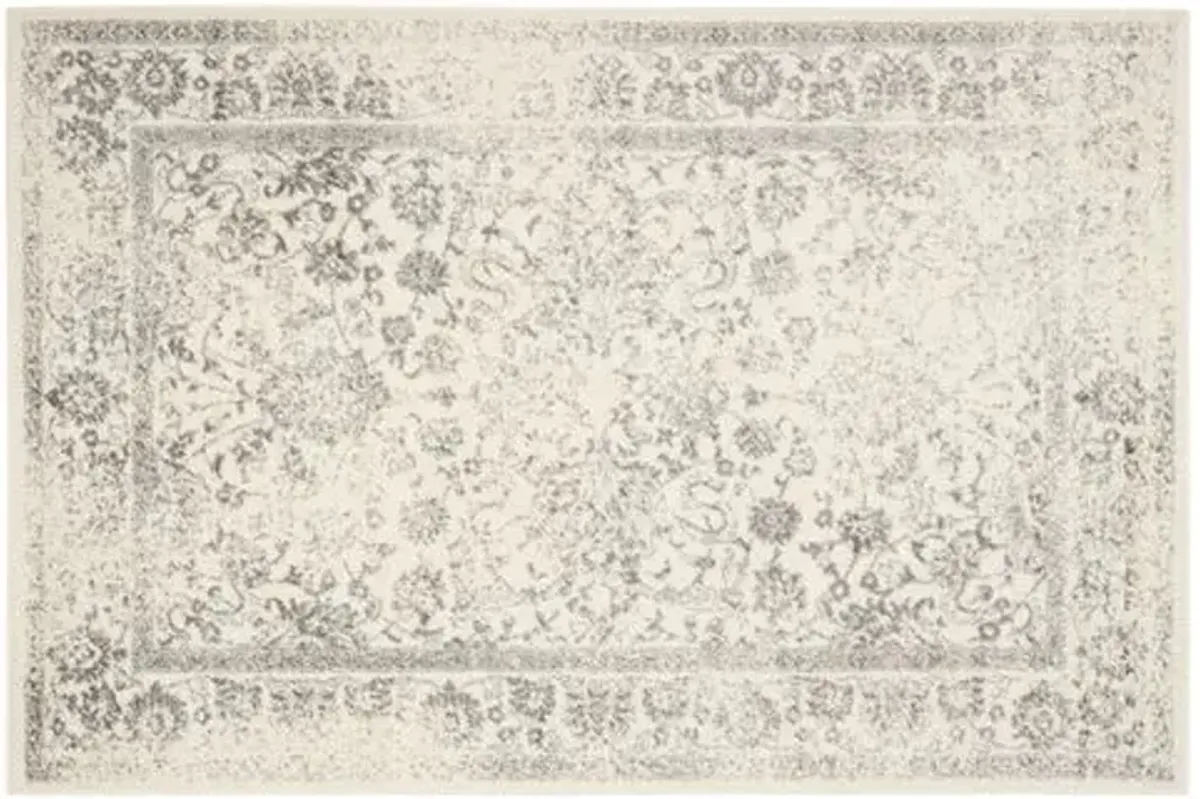 Ajax Rug - Ivory/Silver - Ivory