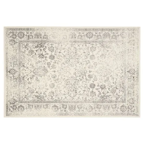 Ajax Rug - Ivory/Silver - Ivory