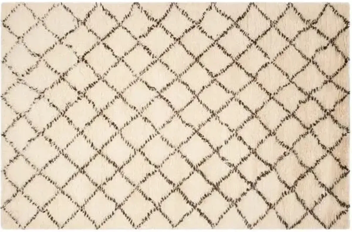 Humboldt Rug - Ivory/Dark Brown - Beige - Beige