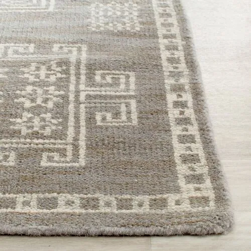 Amidala Hand-Knotted Rug - Gray - Gray