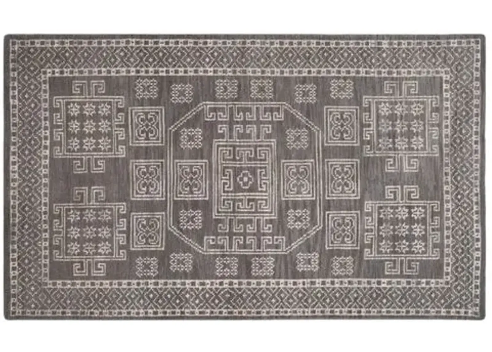 Amidala Hand-Knotted Rug - Gray - Gray