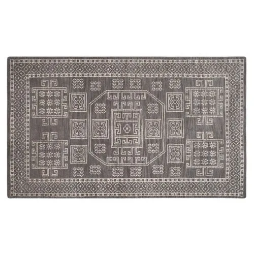 Amidala Hand-Knotted Rug - Gray - Gray