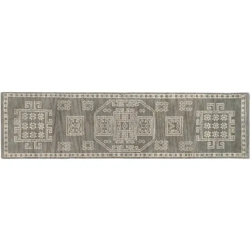 Amidala Hand-Knotted Rug - Gray - Gray