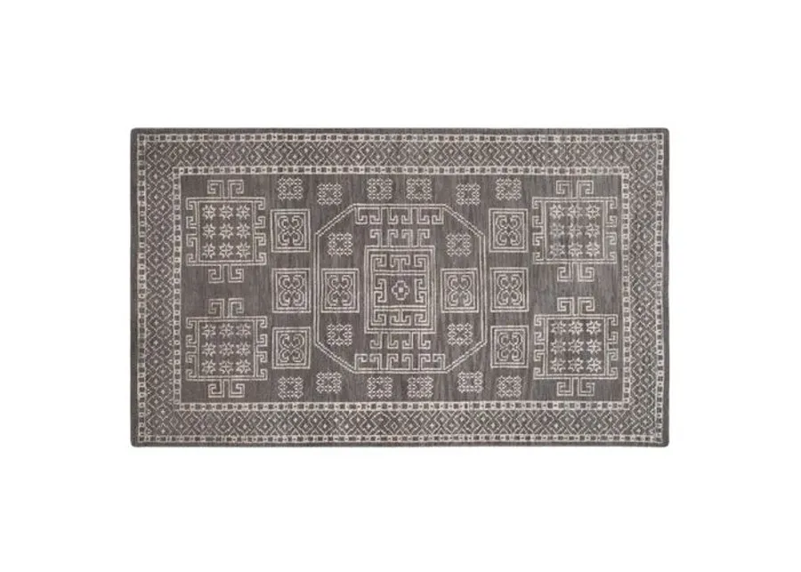 Amidala Hand-Knotted Rug - Gray - Gray