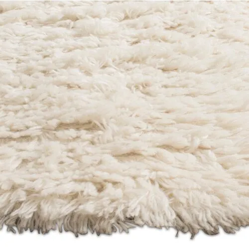 Larch Shag Rug - Ivory - Ivory