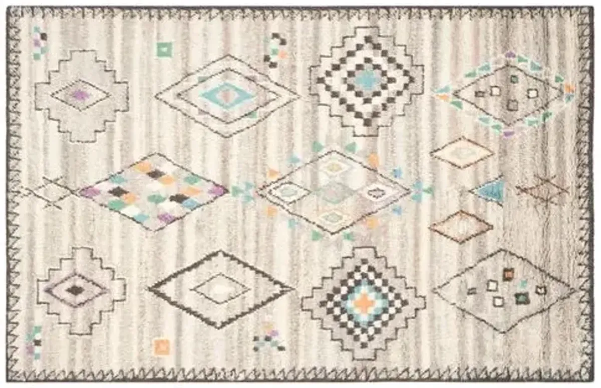 Lomond Hand-Knotted Rug - Natural - White - White