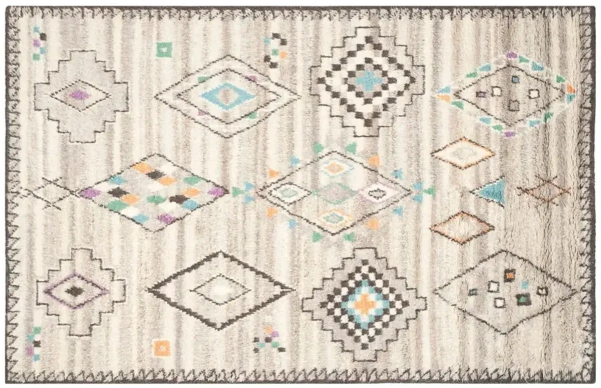 Lomond Hand-Knotted Rug, Natural/Multi