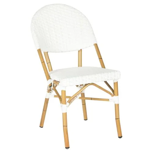 Set of 2 Rivoli Outdoor Side Chairs - Off-White