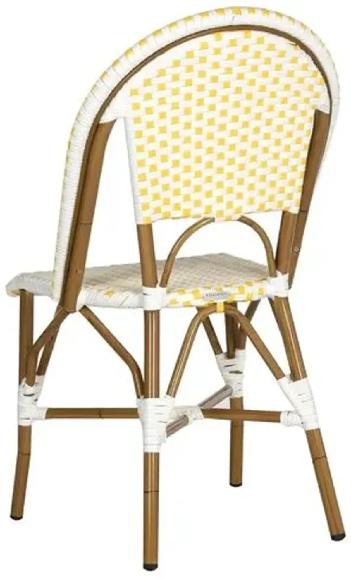 Set of 2 Odeon Stackable Bistro Side Chairs - Yellow
