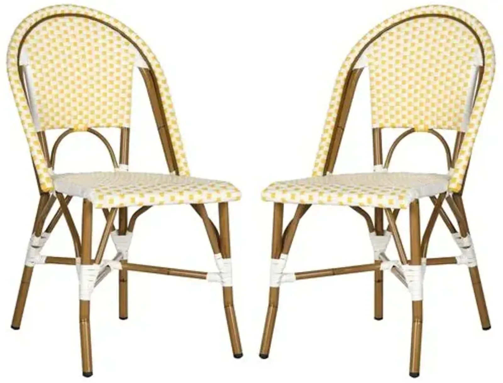 Set of 2 Sasha Bistro Side Chairs - Yellow