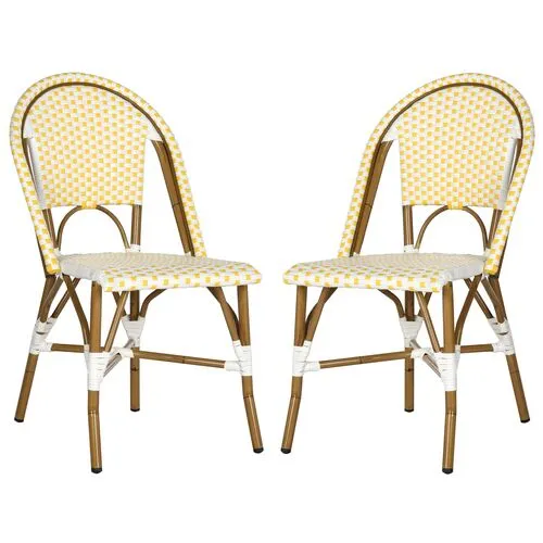 Set of 2 Sasha Bistro Side Chairs - Yellow