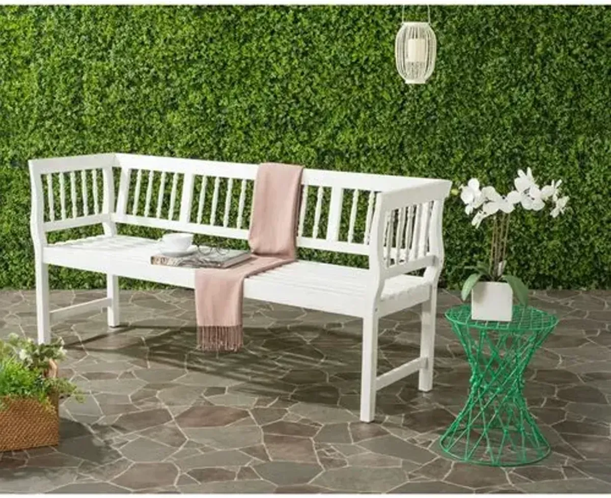 Brentwood Outdoor Bench - White