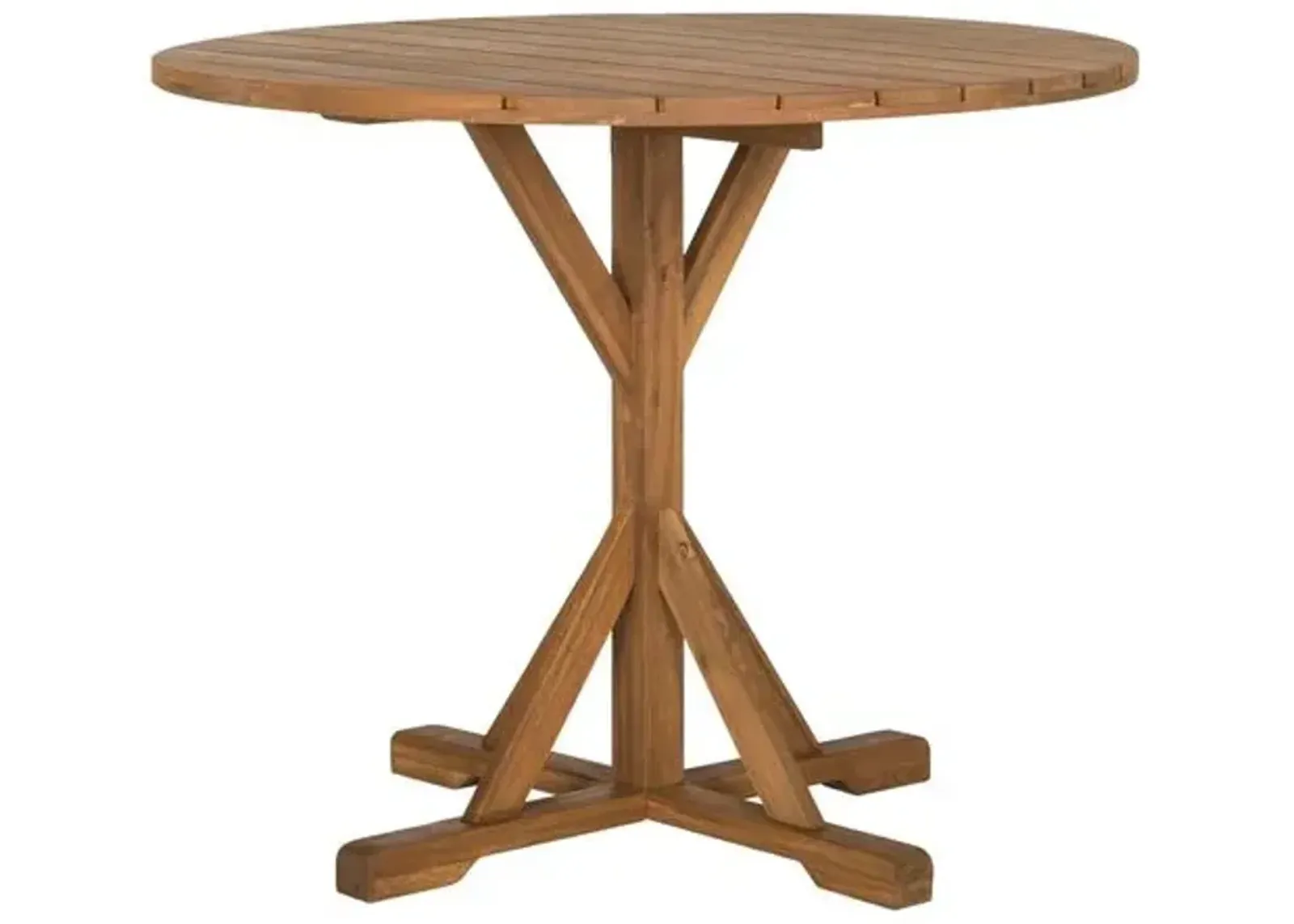 Bailey Outdoor Side Table - Natural - Brown