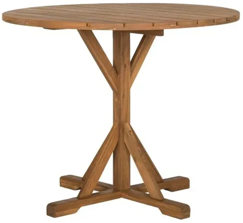 Bailey Outdoor Side Table - Natural - Brown